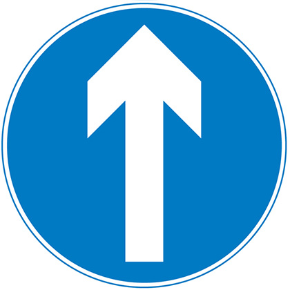 Straight ahead only