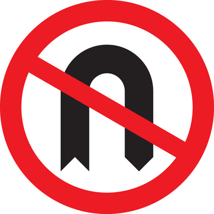 Do not Make a U-turn. 