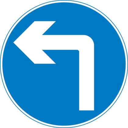 Left turn only
